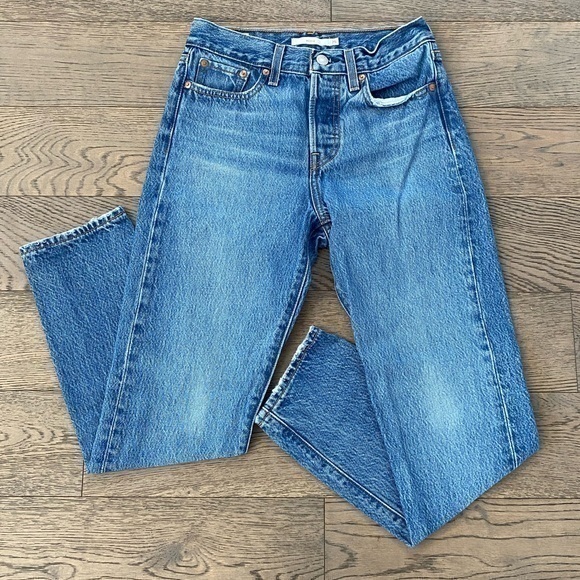 Levi's Denim - Levi’s Wedgie High Rise Tapered Leg Button Fly Ankle Jeans